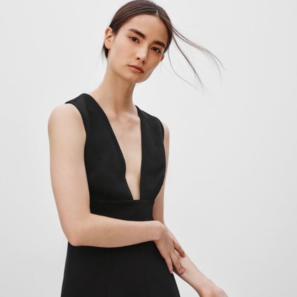 ARITZIA WILFRED MONTBRUN BURGUNDY A LINE MINI DRESS - Picture 2 of 7